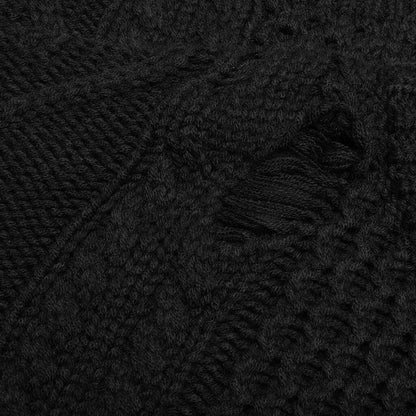 Savage Cable Sweater AW Knit - Black