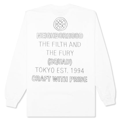 Tape L/S C-Tee - White