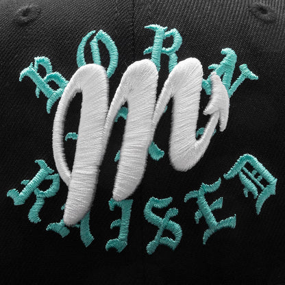 New Era x Born x Raised 59FIFTY LMB Diablos Rojos del México Layered Logo - Black