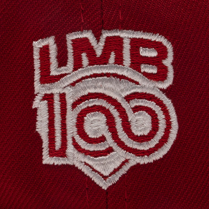 New Era x Born x Raised 59FIFTY LMB Diablos Rojos del México Layered Logo - Scarlet