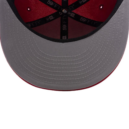 New Era x Born x Raised 59FIFTY LMB Diablos Rojos del México Layered Logo - Scarlet