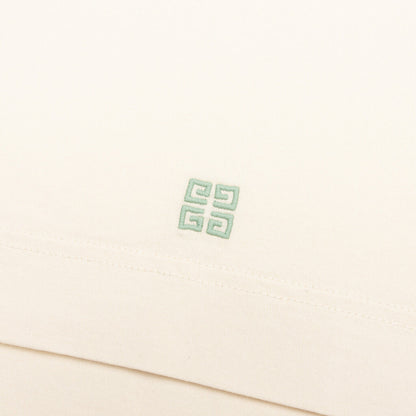 Floral Detail Cotton T-Shirt - Ivory