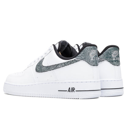 Air Force 1 '07 "Fabric Swoosh" - White/Metallic Silver