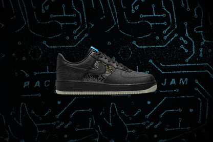 Air Force 1 '07 - Black/Light Blue Fury