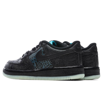 Air Force 1 (PS) - Black/Light Blue Fury