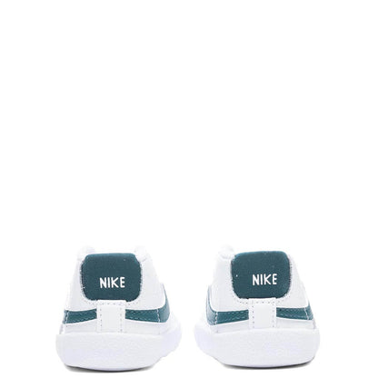 Blazer Mid Crib Bootie - White/Dark Teal Green