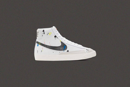 Blazer Mid '77 "Paint Splatter" - White/Black
