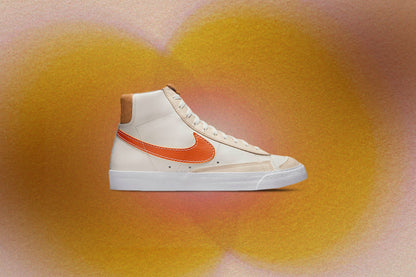 Blazer Mid 77 EMB Inspected By Swoosh - Phantom/Hot Curry/Pearl White