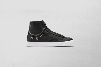 Women's Blazer Mid '77 LX - Black/Black/Metallic Silver