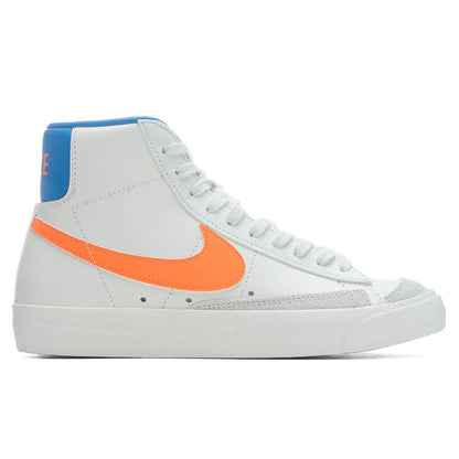 Women's Blazer Mid '77 - Sail/Total Orange/LT Photo Blue