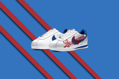 Cortez Basic Leather 'Los Angeles' - White/Game Royal/University Red