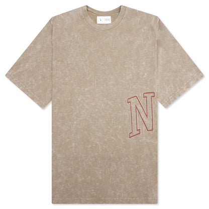 Fadeaway T-Shirt - Khaki/University Red