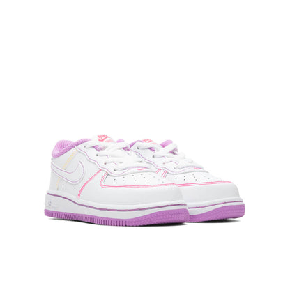 Force 1 (TD) - White/Fuchsia Glow
