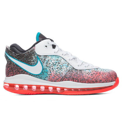 Lebron 8 V2 Low QS 'Miami Nights'- White/Solar Red