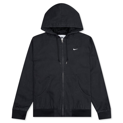 Life Padded Hooded Jacket - Off Noir/White