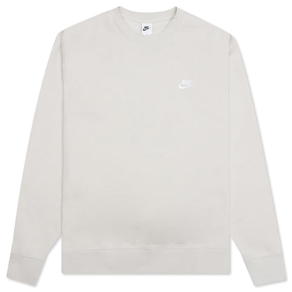 Sportswear Club Fleece Crew - Light Bone/White