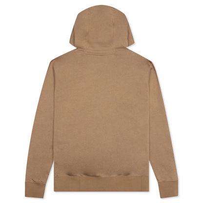 Sportswear Club Fleece Full-Zip Hoodie - Dark Driftwood/White