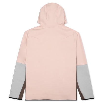 Sportswear Tech Fleece Full Zip Up Hoodie - Pink Oxford/DK Driftwood/Ironstone
