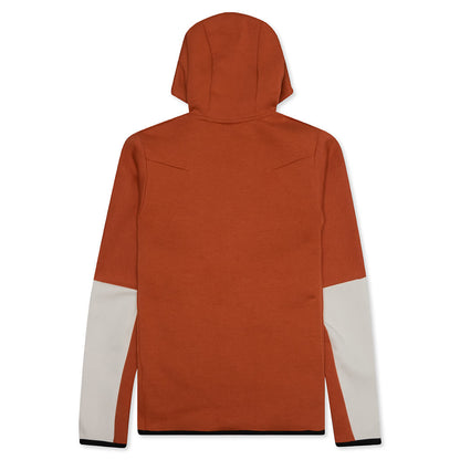 Sportswear Tech Fleece Full Zip Up Hoodie - Burnt Sunrise/Light Bone