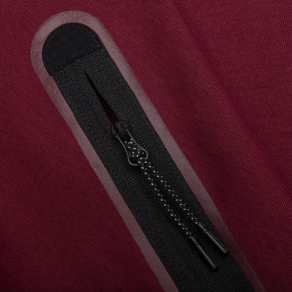 Sportswear Tech Fleece Full Zip Up Hoodie - Dark Beetroot/Black/Phantom
