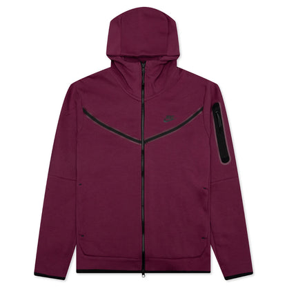 Sportswear Tech Fleece Full Zip Up Hoodie - Rosewood/Black