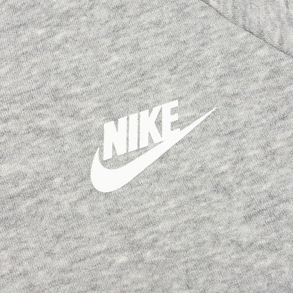 Sportswear Women's Club Essential 1/4 Zip Fleece Hoodie - Dark Grey Heather/White