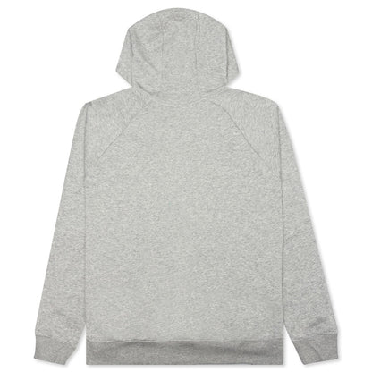 Sportswear Women's Club Essential 1/4 Zip Fleece Hoodie - Dark Grey Heather/White