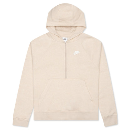 Sportswear Women's Club Essential 1/4 Zip Fleece Hoodie - Rattan/Heather