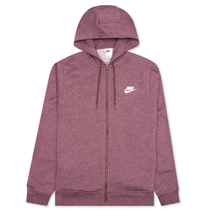 Sportswear Women's Fleece Full-Zip Hoodie - Dark Wine/Heather