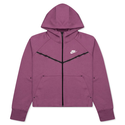 Sportswear Women's Tech Fleece Windrunner Full-Zip Hoodie - Light Bordeaux/White