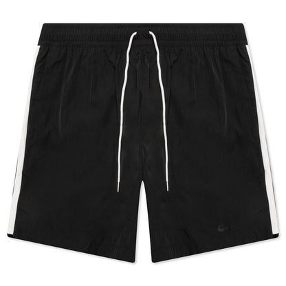 Unlined Woven Track Shorts - Black/Sail