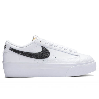 Women's Blazer Low Platform - White/Black/Natural