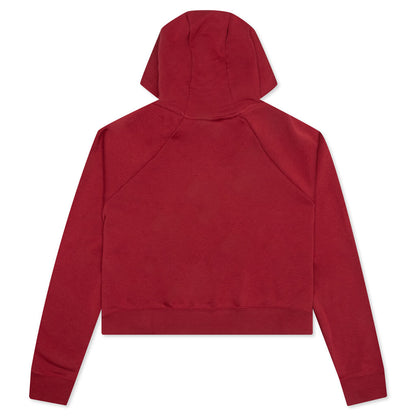 Sportswear Women's Essential Cropped Hoodie - Pomegranate/Black