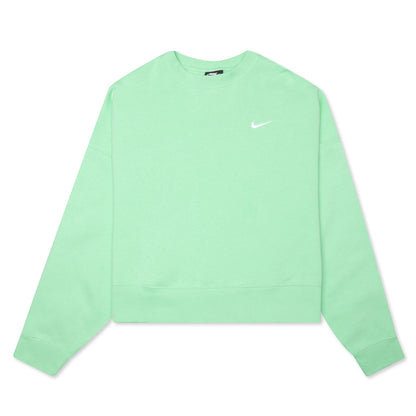 Women's Sportswear Essentials Fleece Crew - Cucumber Calm/White