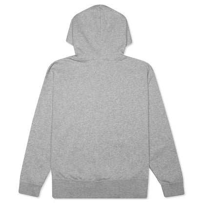 Women's Sportswear Fleece Hoodie - Dark Grey Heather/Matte Silver