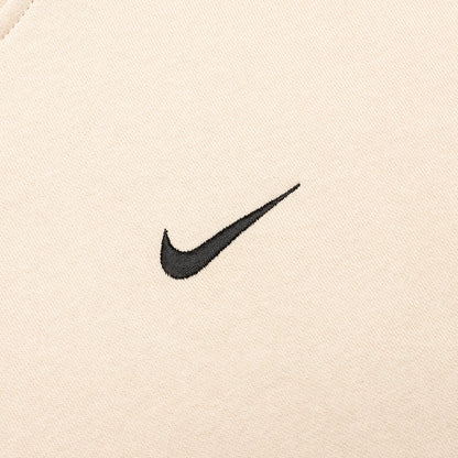 Women's Sportswear Fleece Hoodie - Oatmeal/Black