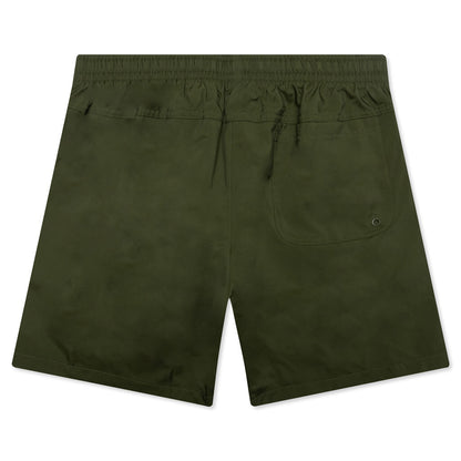 Woven Shorts - Rough Green/White