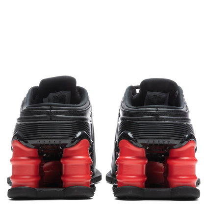 Nike x Martine Rose Women's Shox MR4 - Black/Metallic Silver/Comet Red