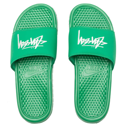 Nike x Stussy Benassi - Pine Green/Sail