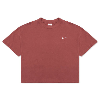 NikeLab Women's Fleece T-Shirt - Cedar/White