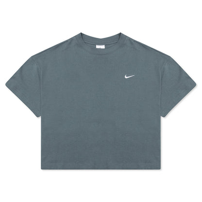 NikeLab Women's Fleece T-Shirt - Hasta/White
