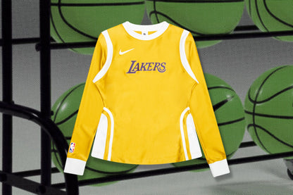 Nike x Ambush Los Angeles Lakers Women's L/S Jersey - Mineral Gold
