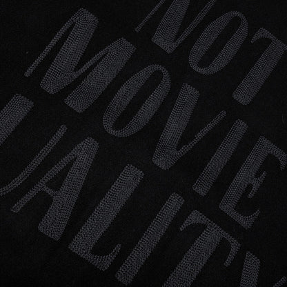 Not Movie Quality Varsity Jacket - Black