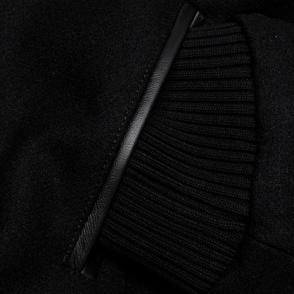 Not Movie Quality Varsity Jacket - Black