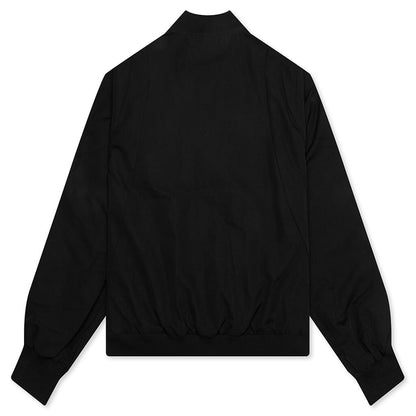 Nylon Bomber Jacket - Black