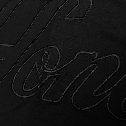 Nylon Bomber Jacket - Black