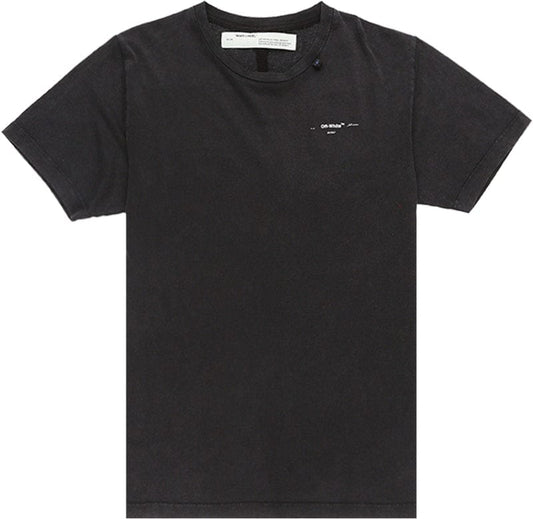 OFF-WHITE ABSTRACT ARROWS EMBROIDERED T-SHIRT BLACK
