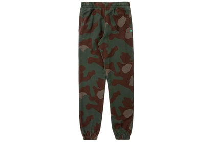 OFF WHITE IMPRESSIONISM BLACK PRINT SWEATPANTS CAMO GREEN