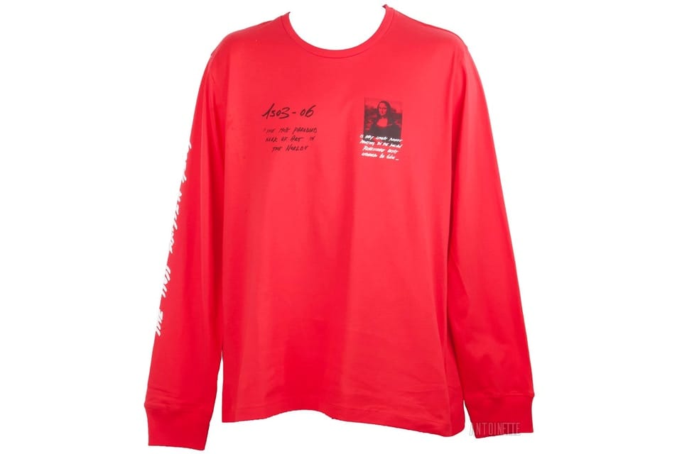 OFF WHITE MONA LISA LONG SLEEVE RED