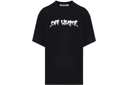 OFF WHITE GRAFFITI LOGO T-SHIRT BLACK